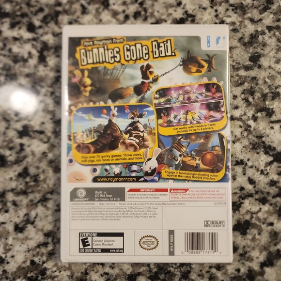 Rayman Raving Rabbids for Nintendo Wii CIB - Picture 2 of 2